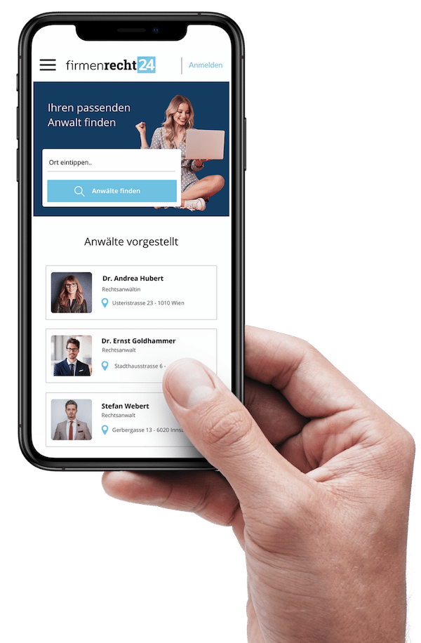 Mobil Vorlage anwalt suche firmenrecht